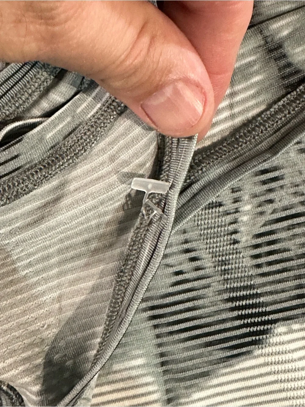 lululemon athletica Men's Gray & White Tie-Dye Tank